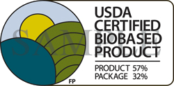 BioPreferred Program sample certification label.